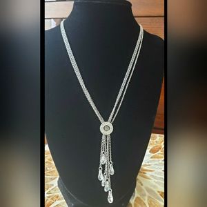 Sterling Silver Y Style Necklace
